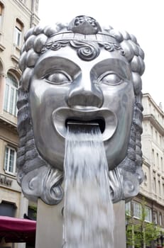 View of a Fountain in Trieste - Italy