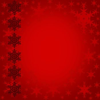 Christmas background with snowflakes and place for your text