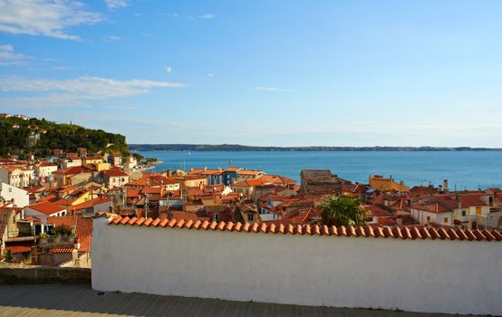View of Piran roof, Slovenia