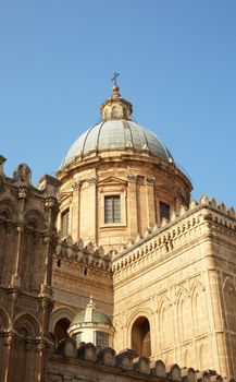 Dome of the Cathedral of Vergine Maria Santissima Assunta in cielo, Palermo - Italy