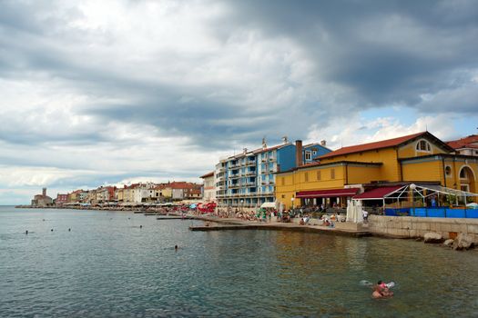 View of Piran sea, Slovenia