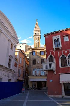 Bell tower of St. George church, Piran - Slovenia