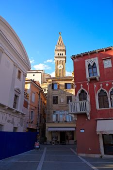 Bell tower of St. George church, Piran - Slovenia