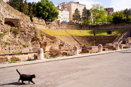 Roman Theater in Trieste, Italy