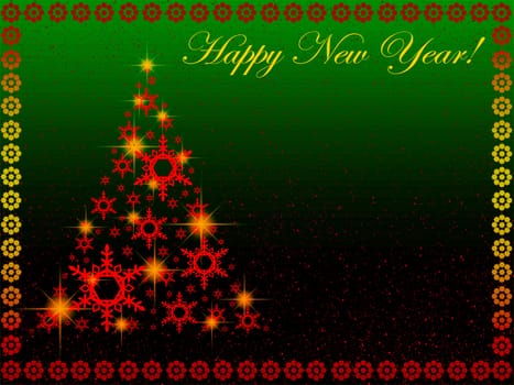 2012 Happy New Year greeting card or background.