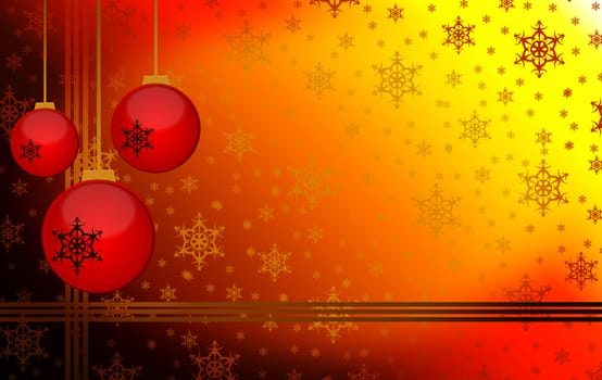 Christmas background with snowflakes and place for your text