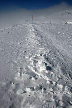 Snow on Etna Volcan, Sicily - Italy