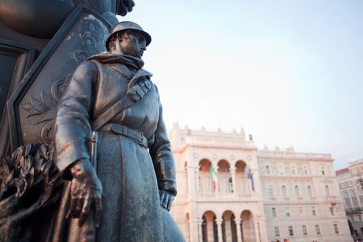 Monument at a soldiers, Trieste. Italy