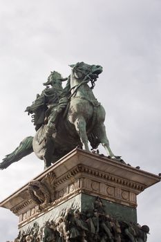 Vittorio Emanuele II monument in Milan - Italy