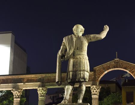 Statue of Emperor Constantine, Milan - Italy