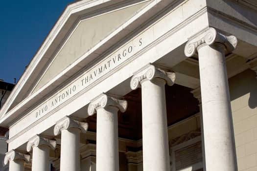Detail of St. Antonio cathedral, Trieste - Italy