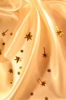New year holiday golden silk can use as background 