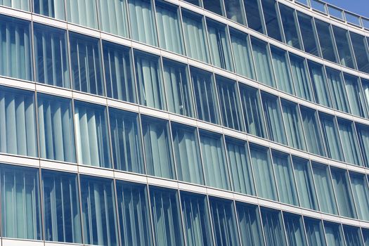 Glass building in the city of Milan