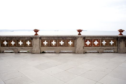 Battlement, Miramare castle - Trieste, Italy