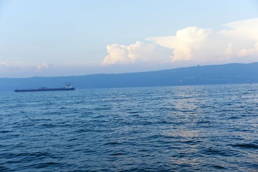 Tank Ship in the sea, Trieste
