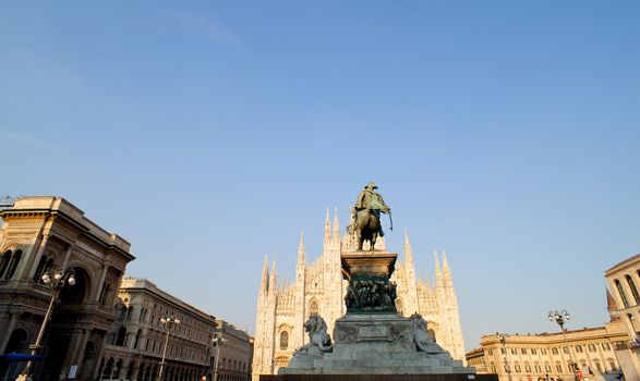 Vittorio Emanuele II monument in Milan