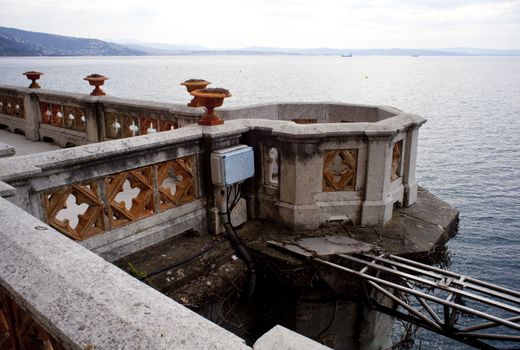Battlement, Miramare castle - Trieste, Italy