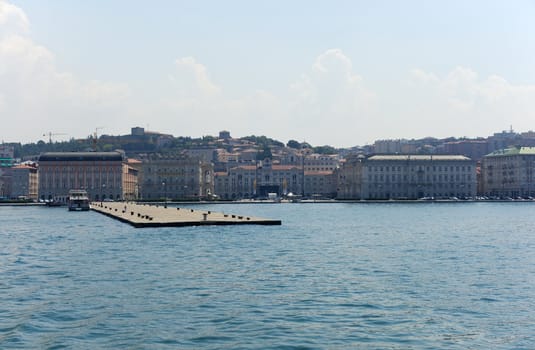View of Molo Audace, Trieste - Italy