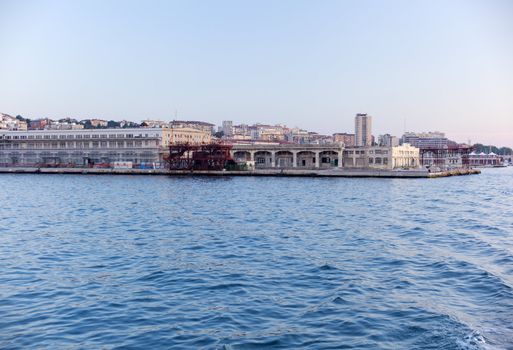 View of seaport, Trieste - Italy