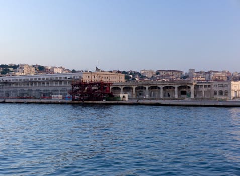 View of seaport, Trieste - Italy