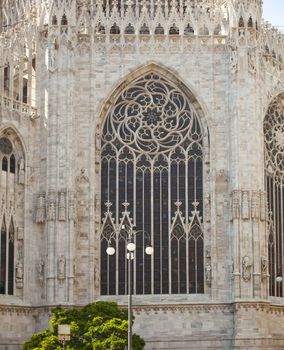 Windows of of Milan cathedral, Italy