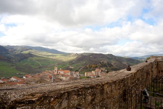 View of Sperlinga, Sicily - Italy