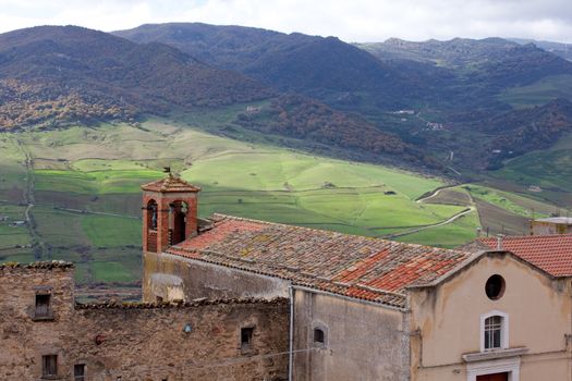 View of Sperlinga, Sicily - Italy