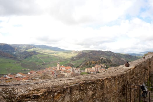 View of Sperlinga, Sicily - Italy
