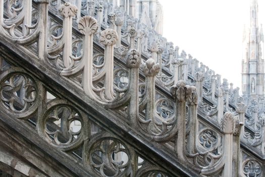 Detail of the Milan cathedral - Italy