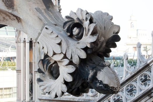 Flower sculptures, Milan cathedral - Italy