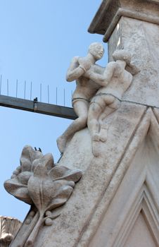 Statue on Milan cathedral - Italy