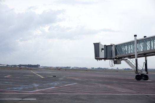 The ladder in the airport
