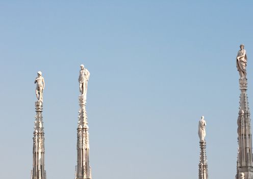 Statue on the spire, Milan cathedral