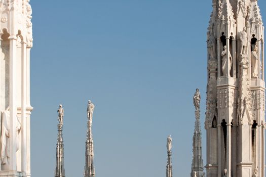 Statue on the spire, Milan cathedral