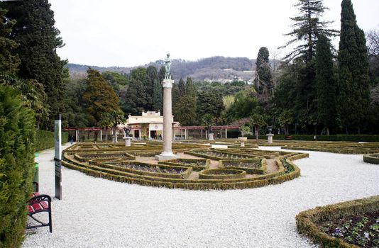 Park, Miramare castle. Trieste - Italy