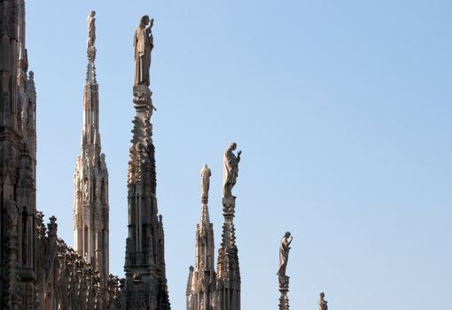 Statue on the spire, Milan cathedral