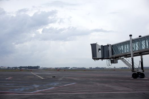 The ladder in the airport