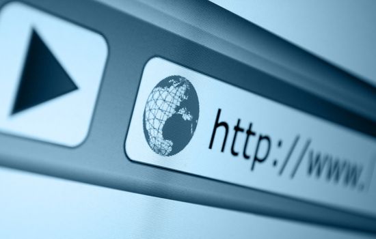 Closeup of Computer Screen With Favicon and Address Bar