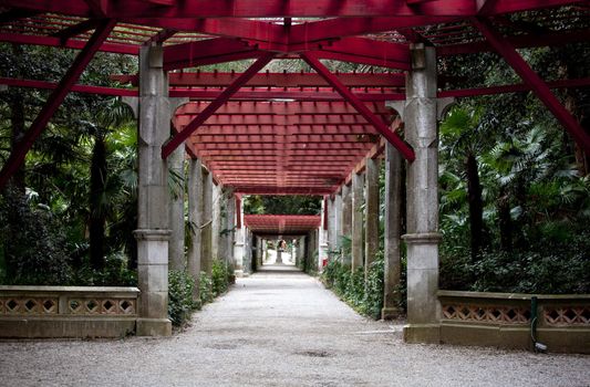Park, Miramare castle. Trieste - Italy