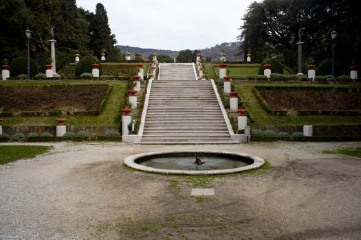 Staircase in the park, Miramare castle- Trieste
