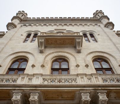 Glimpse of Miramare castle, Trieste - Italy