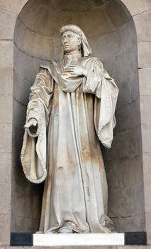 sculpture old detailed of Barcelona, Spain