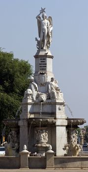 sculpture detailed old of Barcelona, Spain