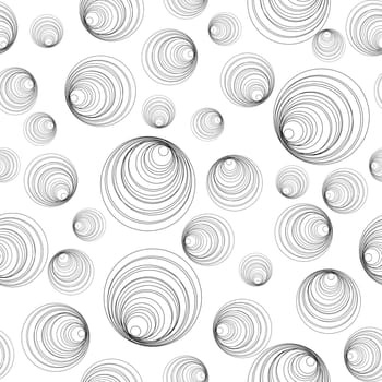 Seamless background with abstract circles