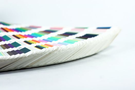 graphic arts colors scale closeup