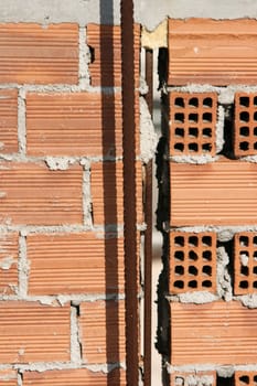 cunstruction bricks cement vertical details