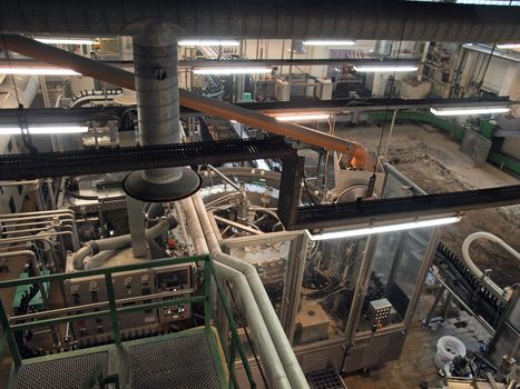 Modern factory plant manufacturing area  