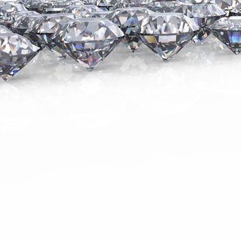 Round  diamond. Jewelry background