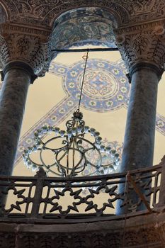 Interior of the Hagia Sophia in Istanbul. Turkey 