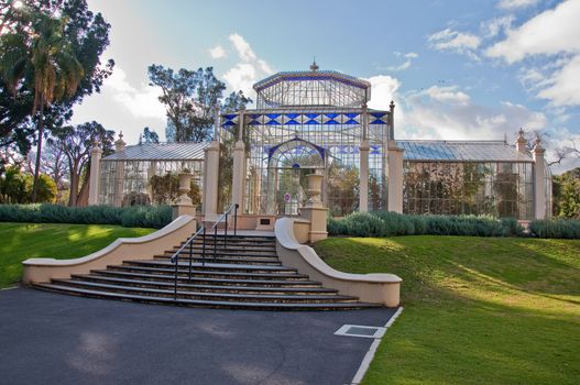 victorian style building in adeilade botanic garden